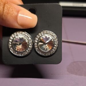 BUNDLE ANY 2, PAY ONE PRICE. Elegant Silver Crystal Stud Earrings